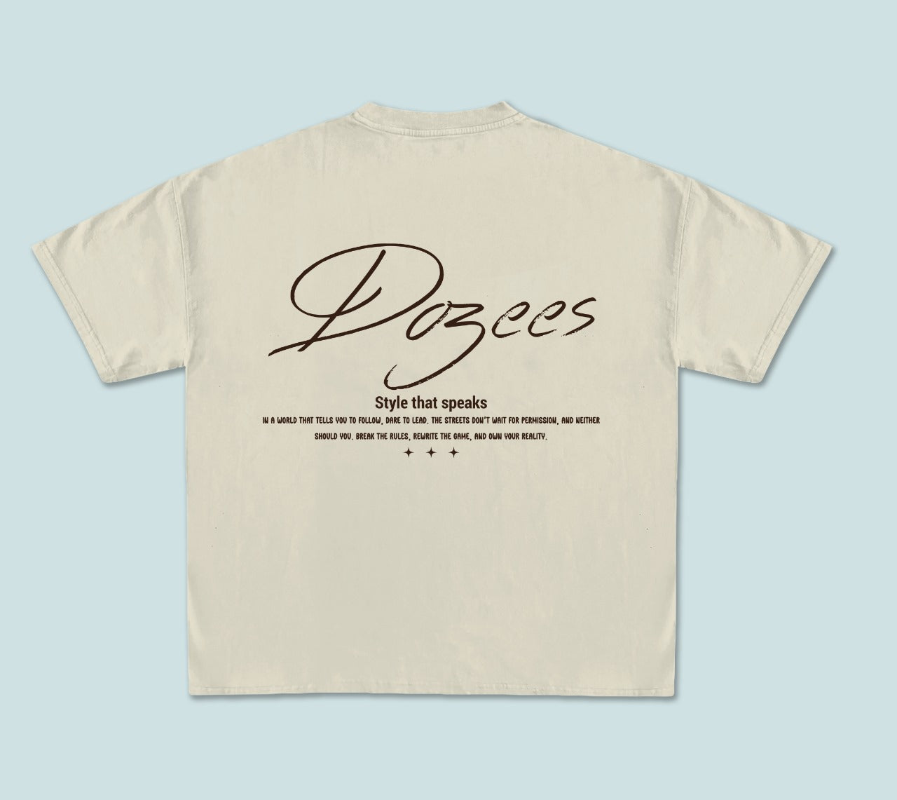 Tee dozees "Style That Speaks"
