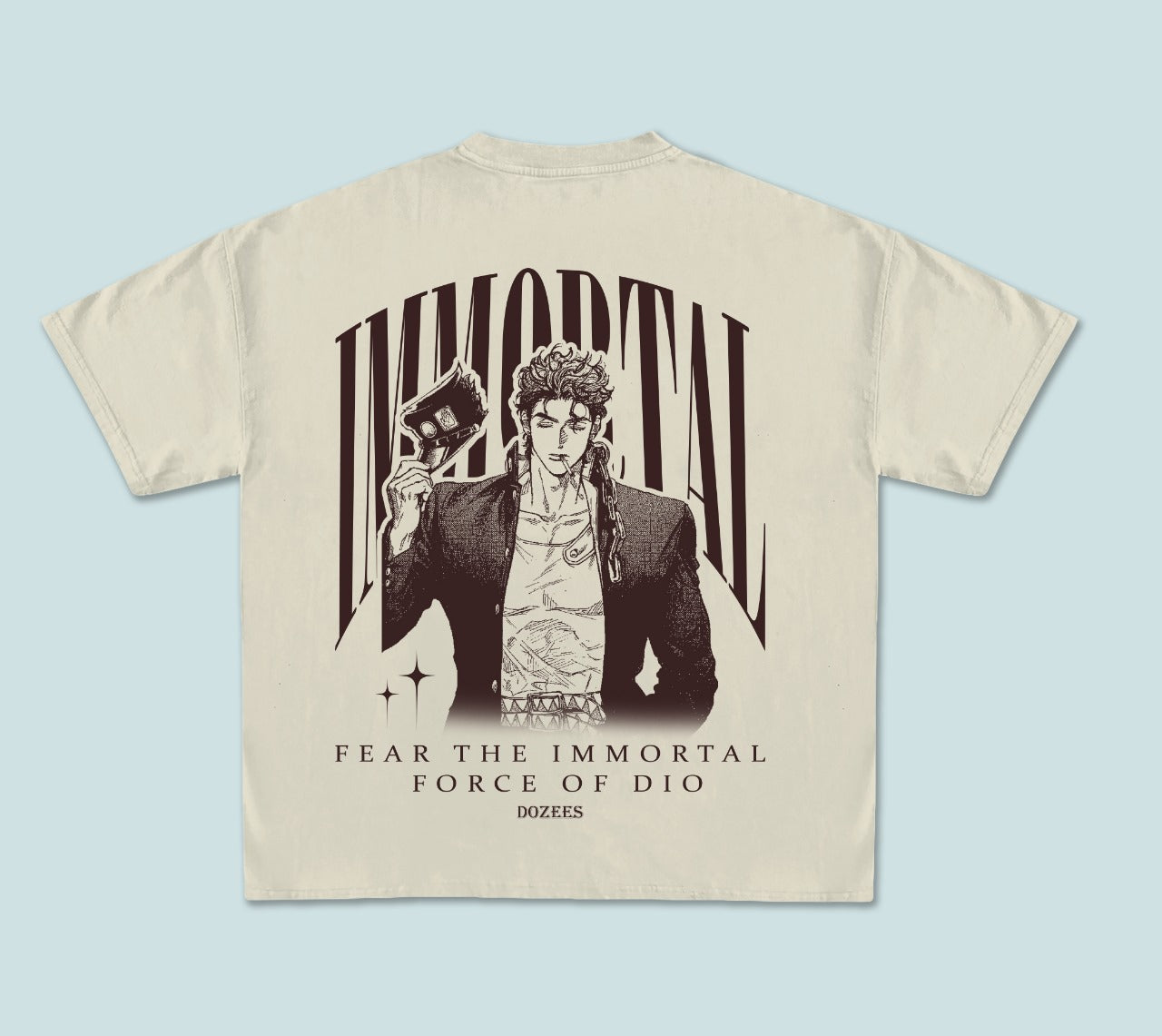 Tee Dozees " FEAR THE IMMORTAL FORCE OF DIO"