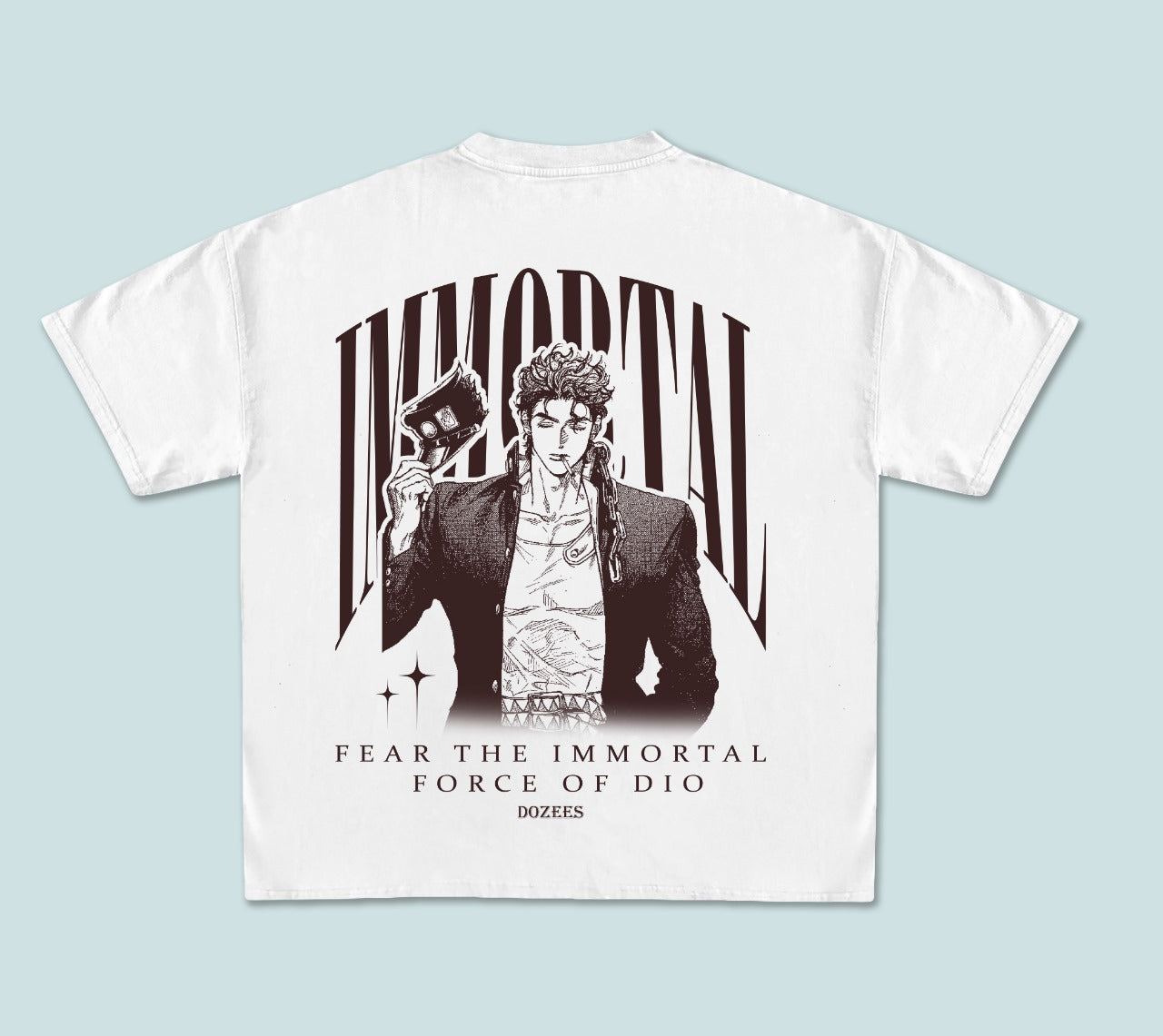 Tee Dozees " FEAR THE IMMORTAL FORCE OF DIO"
